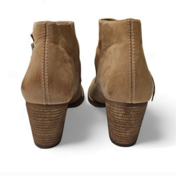 Women's Sam Edelman Macon Suede Ankle Bootie - Golden Caramel - Picture 7 of 10